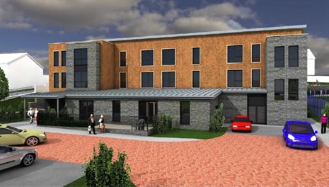 An artist impression of the proposed new specialist accommodation for the Bronllwyn Care Home site