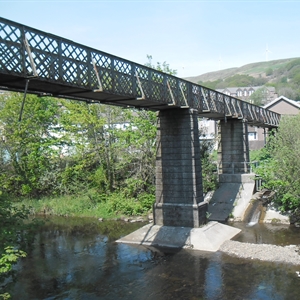 East side Brook street bridge over river