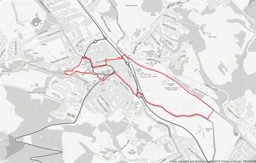 Aberdare Town Centre Map-2 [10.01.18]