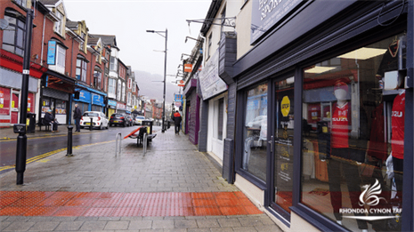 Shop lined street