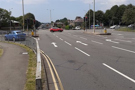 Talbot Green traffic lights