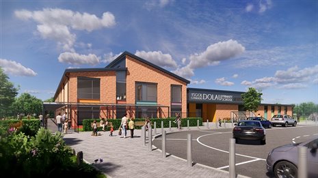 New primary school to serve Llanilid housing development - artist&amp;#39;s impression