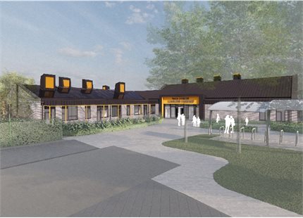 Llanilltud Faerdref Primary artist impression - the community can now view initial investment plans for the school