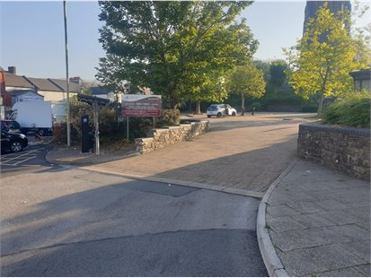 View of entrance into High Street Car Park