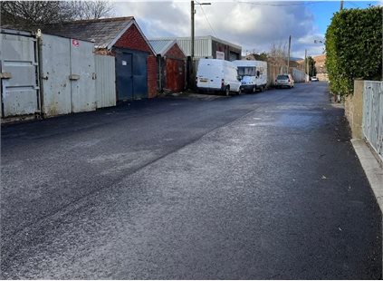 Resurfacing works have been completed at Trafalgar Terrace