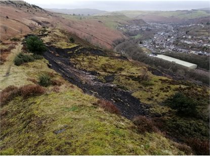 Tylorstown landslip