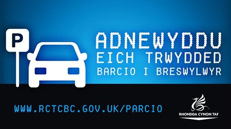 parking permit renew WELSH
