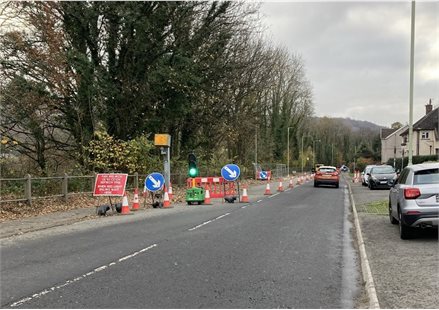 Ynysybwl Road in Glyn-coch
