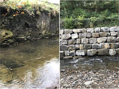 Ynysybwl to Glyncoch wall grid