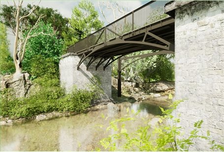 Iron Tram bridge artist impression web