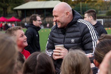 2023-11-08 Rob Page Cymru Football Foundation Visit-58