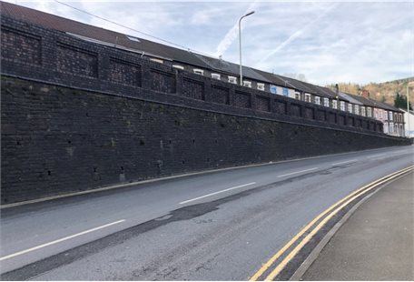 Brewery Road wall, Pontygwaith - Copy