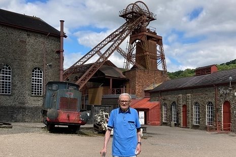 Ymwelydd arbennig iawn ag Amgueddfa Parc Treftadaeth Cwm Rhondda