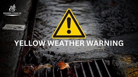 Yellow warning graphic