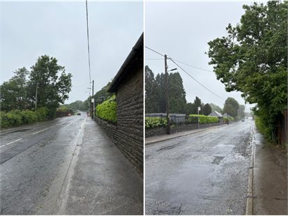 Gilfach Road, Tonyrefail - grid
