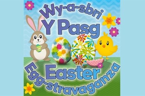 Does unman gwell nag Amgueddfa Parc Treftadaeth Cwm Rhondda i ddathlu'r Pasg!
