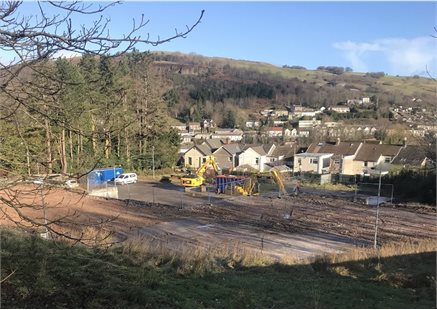 The former Dan y Mynydd Care Home buildings in Porth have been demolished