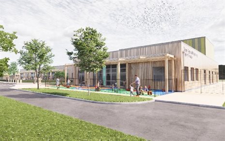 An artist impression of the proposed new school for YGG Llyn y Forwyn