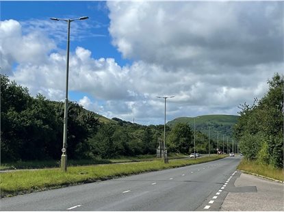 Streetlights on Nantgarw Hill will be replaced