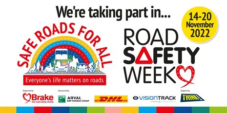 Road Safety Week 2022 English graphic