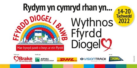 Road Safety Week 2022 Welsh graphic
