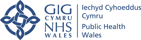 Public Health Wales logo blue Transparent