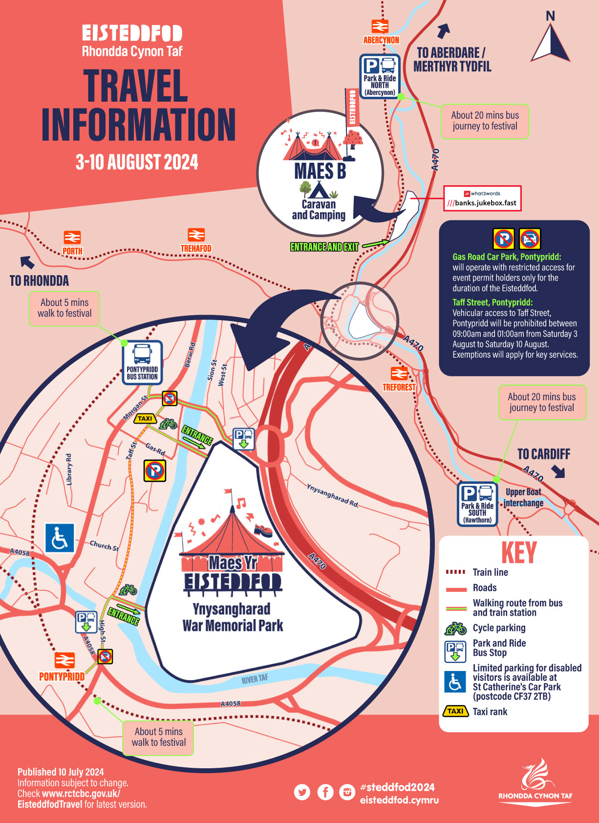 Eisteddfod Ticket Holder Map