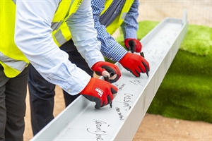 ALN School Construction signing