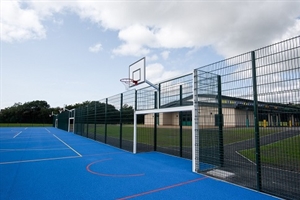 Tonyrefail Primary sports court outside