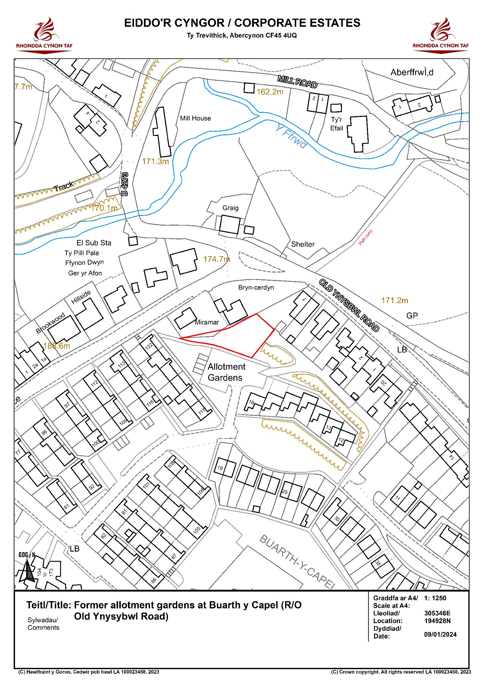 Buarth-y-Capel-former-allotments map