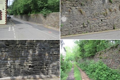 Repair scheme to the Rhondda Heritage Park retaining wall