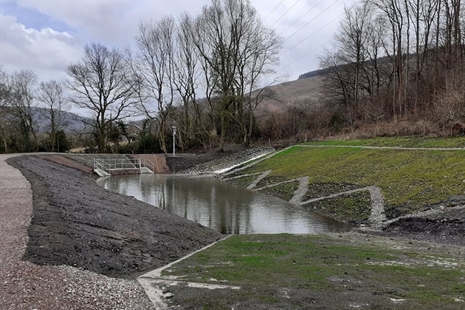 Major investment in flood alleviation delivered in Abercwmboi