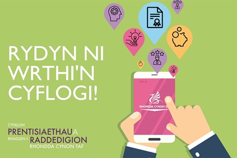 Mae Cynllun Prentisiaeth Cyngor RhCT AR AGOR i ymgeiswyr!
