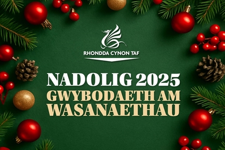 Oriau Agor y Nadolig a'r Flwyddyn Newydd 2025