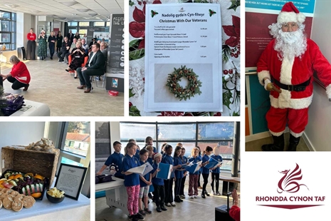 Local Veterans Honoured at Rhondda Cynon Taf Council's Festive Lunch