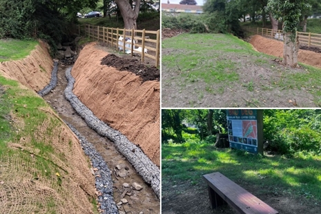 Local scheme completed in Cwmbach to reduce the risk of flooding