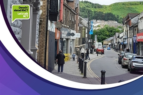 Cytuno i ymgynghori dros yr haf ar Strategaeth Canol Tref Tonypandy