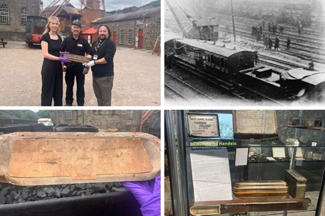Mae arteffact hanesyddol o Drychineb Rheilffordd Hopkinstown ym 1911 yn cael ei arddangos yn Amgueddfa Parc Treftadaeth Cwm Rhondda.