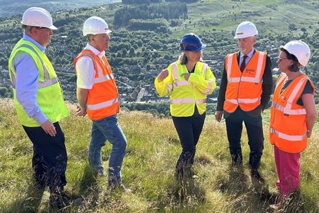 First Minister marks further funding for coal tips with Tylorstown visit