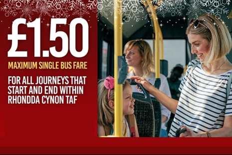 Cheaper bus travel returns for local journeys this festive period