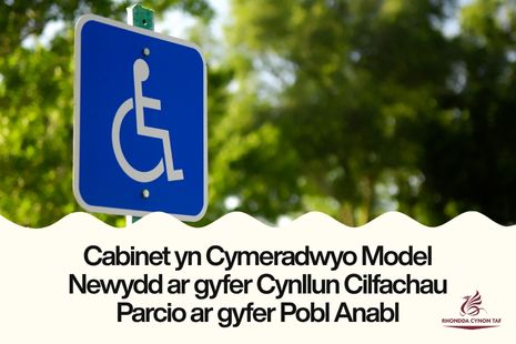 Y Cabinet yn Cymeradwyo Model Newydd o ran y Cynllun Cilfachau Parcio ar gyfer Pobl Anabl yn dilyn Ymgynghoriad Cyhoeddus