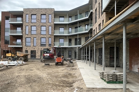 Construction of new extra care housing in Porth makes good progress