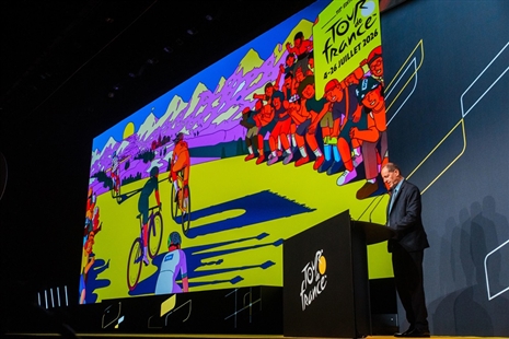 Annog myfyrwyr RhCT i gymryd rhan yng nghystadleuaeth creu poster y Tour de France