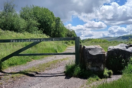 Local maintenance work at former coal tip site in Treherbert