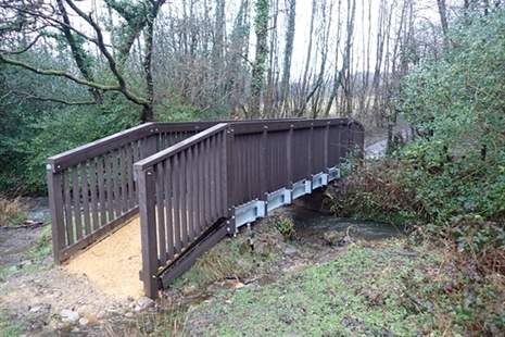Replacement footbridge enables Beddau public right of way to reopen