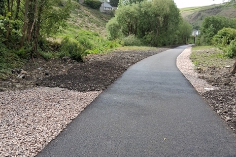 Entire walking and cycling route across Rhondda Fach now open