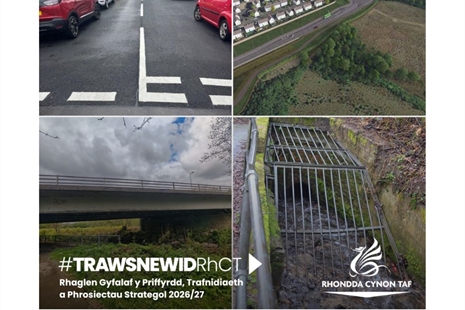 Rhaglen gyfalaf priffyrdd y Cyngor wedi'i chytuno  ar gyfer y flwyddyn sydd ar ddod