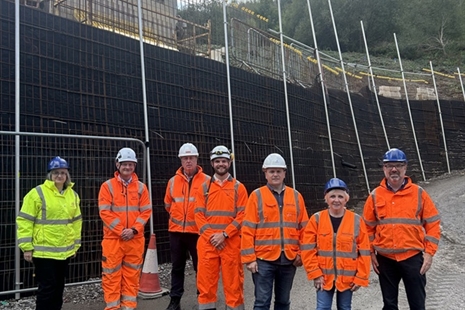 Cabinet Member visit and early progress update on Dinas tip works
