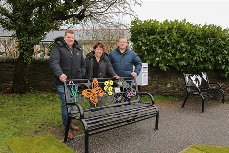 Remembrance Area at Maes Yr Arian Cemetery Opened