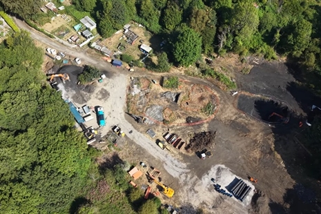 Early progress update on flood alleviation work in Aberaman